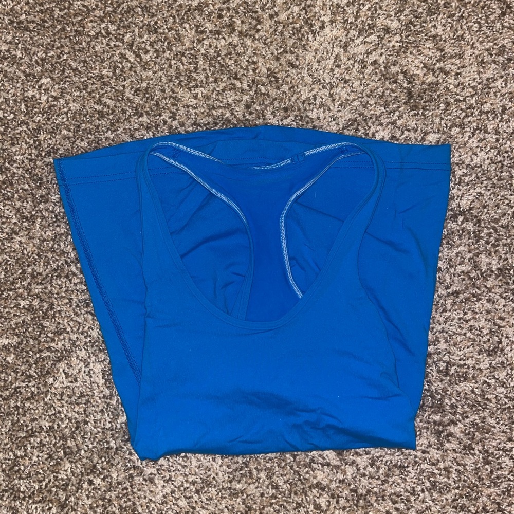 Blue lululemon tank size 4 great condition - no flaws